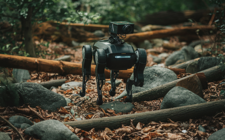 Four-Legged Robot Mimics Animal Movements to Navigate Tricky Terrain