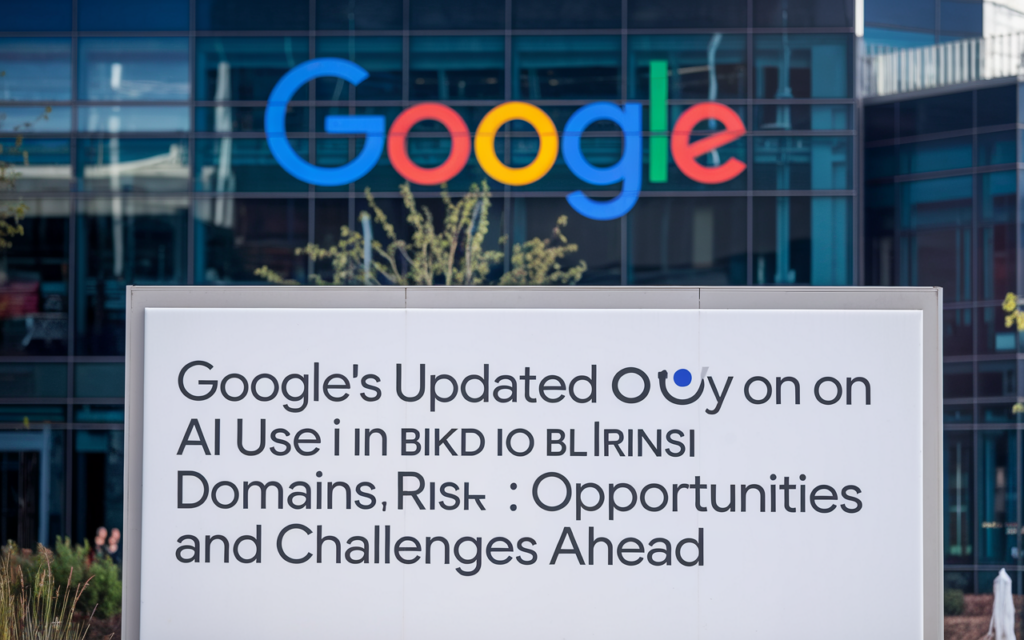 Google’s Updated Policy on AI Use in High-Risk Domains: Opportunities and Challenges Ahead