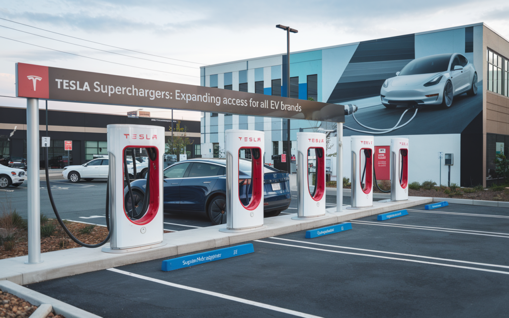 Tesla Superchargers Expanding Access for All EV Brands