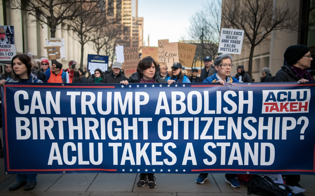 Can Trump Abolish Birthright Citizenship ACLU Takes a Stand