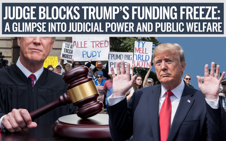 Judge Blocks Trump’s Funding Freeze: A Glimpse into Judicial Power and Public Welfare