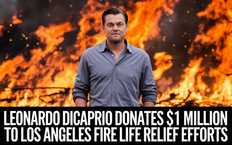 Leonardo DiCaprio Donates  Million to Los Angeles Fire Relief Efforts