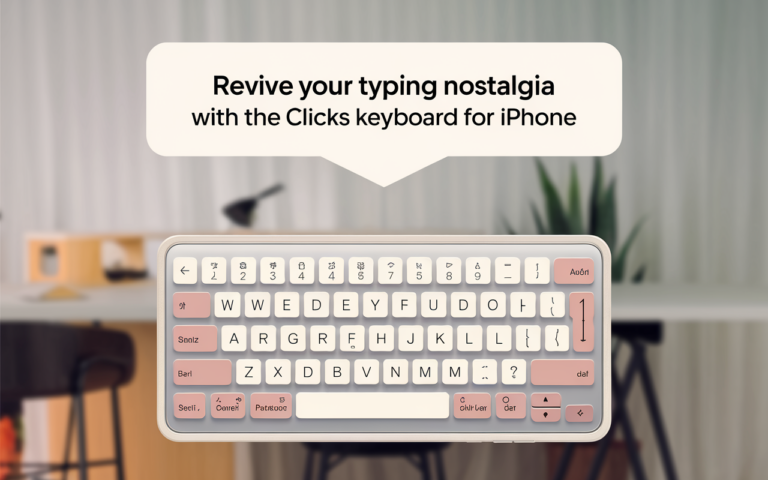 Revive Your Typing Nostalgia with the Clicks Keyboard for iPhone