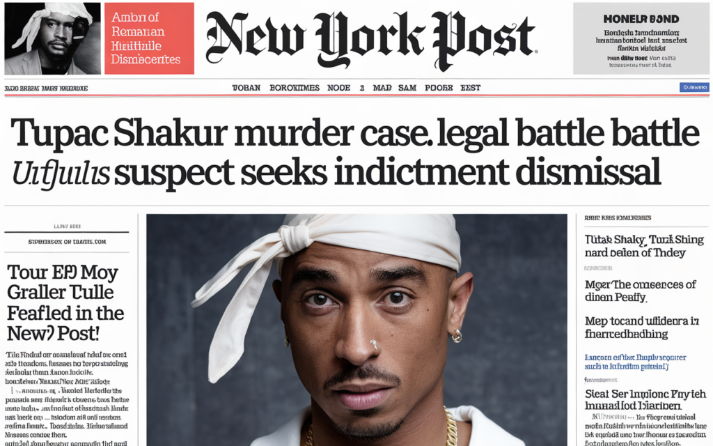 Tupac Shakur Murder Case: Legal Battle Unfolds as Suspect Seeks Indictment Dismissal