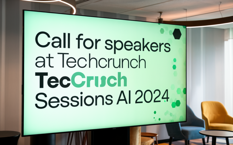 Call for Speakers at TechCrunch Sessions AI 2024