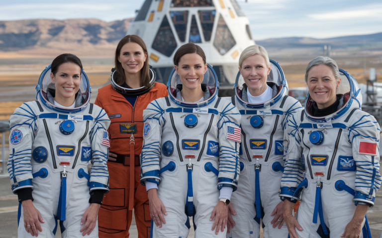 Celebrities and Scientists Forge New Frontiers in All-Female Space Mission