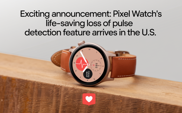 Exciting Announcement: Pixel Watch’s Life-Saving Loss of Pulse Detection Feature Arrives in the U.S.