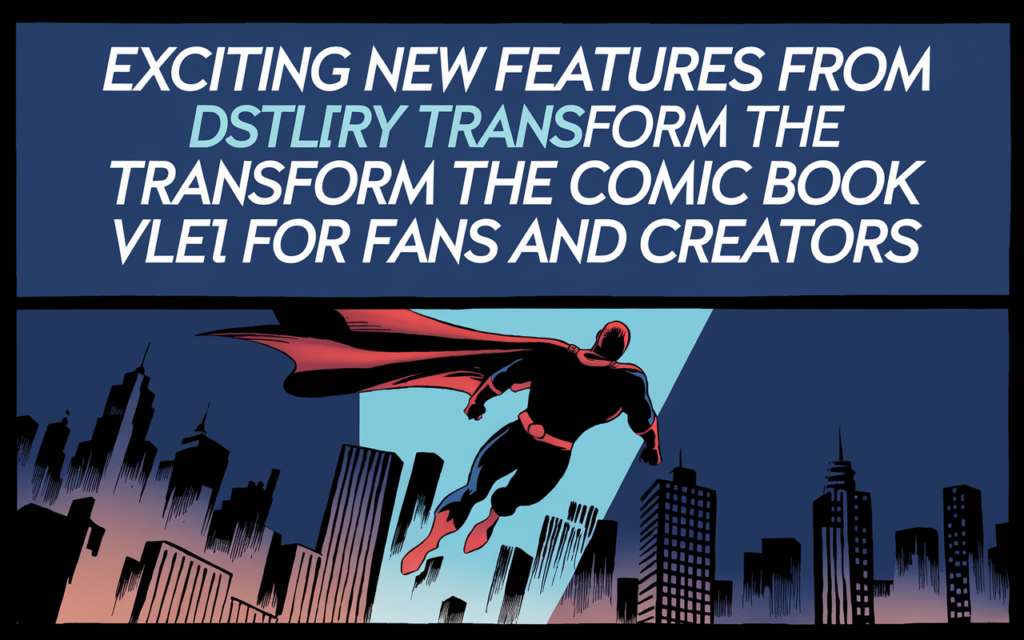 Exciting New Features from DSTLRY Transform the Comic Book Experience for Fans and Creators