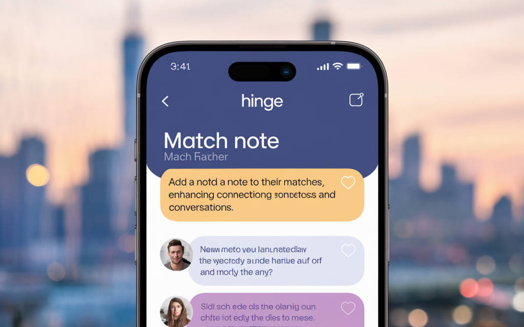 Hinge Launches Innovative Match Note Feature to Enhance User Connections