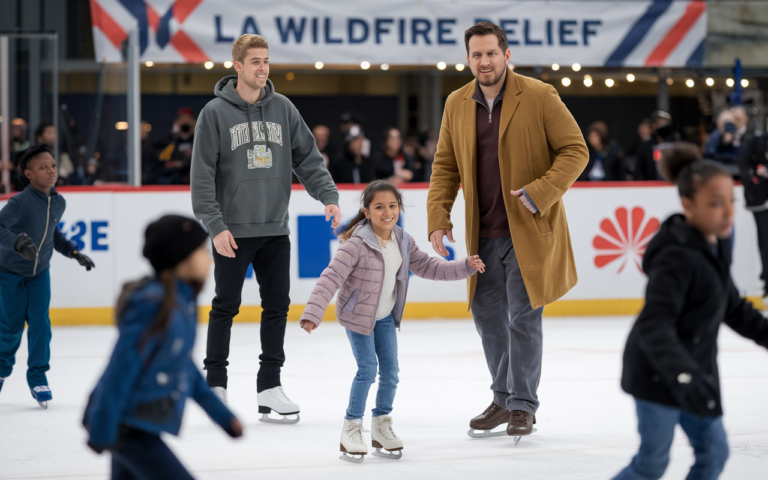 Skating for a Cause Join Justin Bieber and Steve Carell for LA Wildfire Relief