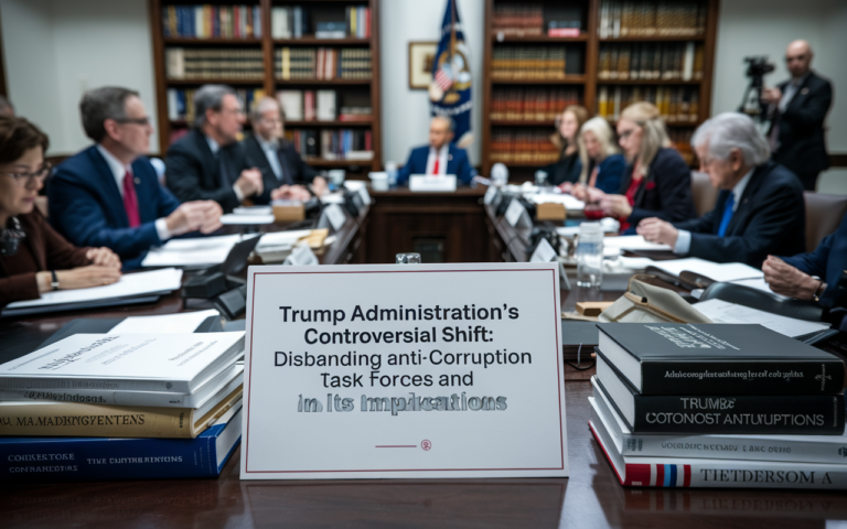 Trump Administration’s Controversial Shift: Disbanding Anti-Corruption Task Forces and Its Implications