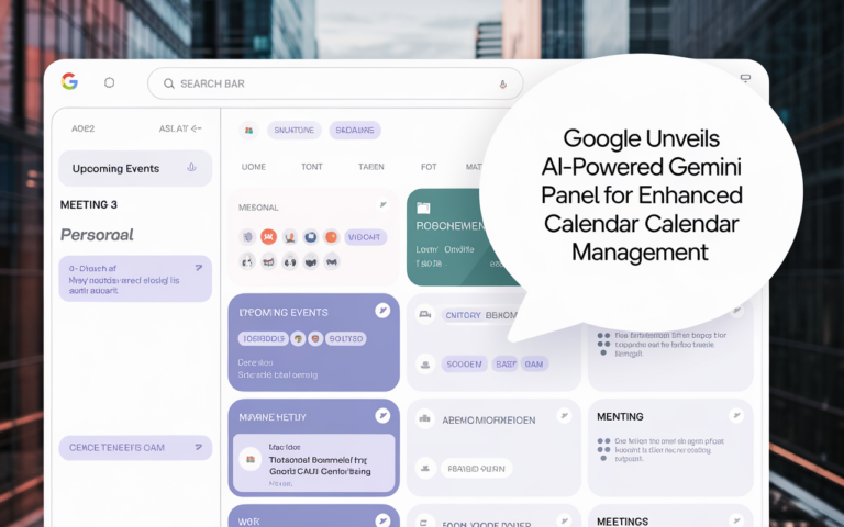 Google Unveils AI-Powered Gemini Panel for Enhanced Calendar Management