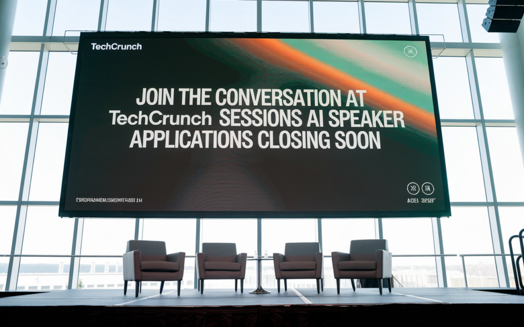 Join the Conversation at TechCrunch Sessions AI Speaker Applications Closing Soon