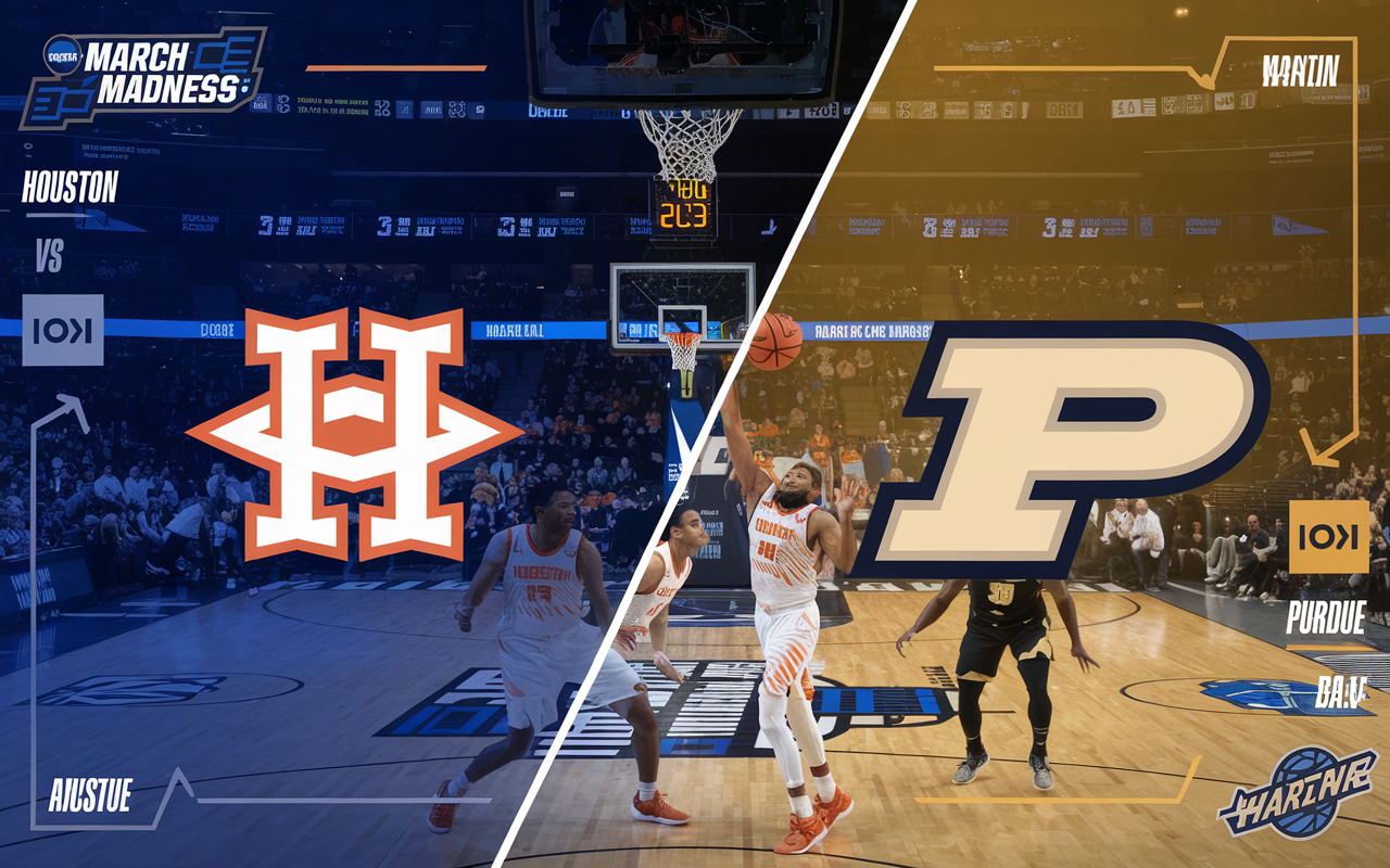 March Madness Live Stream Guide for Houston vs Purdue
