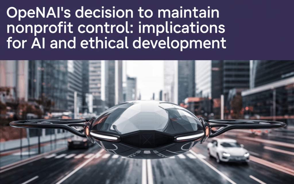 OpenAI’s Decision to Maintain Nonprofit Control: Implications for AI and Ethical Development