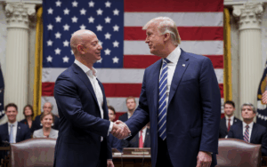 Bezos Courtship of Trump: A Strategic Move in the Space Race