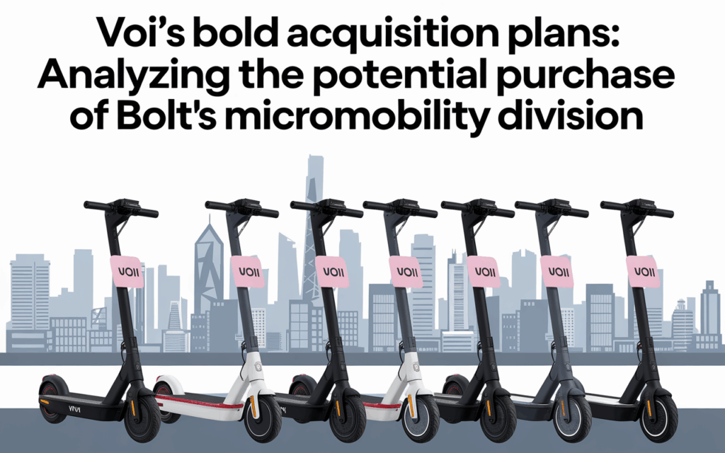 Voi’s Bold Acquisition Plans: Analyzing the Potential Purchase of Bolt’s Micromobility Division