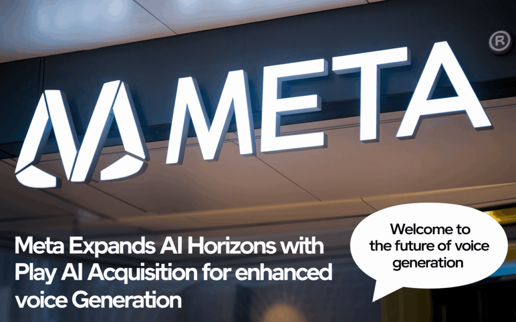 Meta Expands AI Horizons with Play AI Acquisition for Enhanced Voice Generation