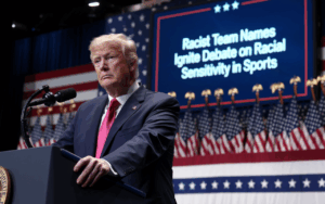 Trump’s Controversial Call for Racist Team Names Ignites Debate on Racial Sensitivity in Sports