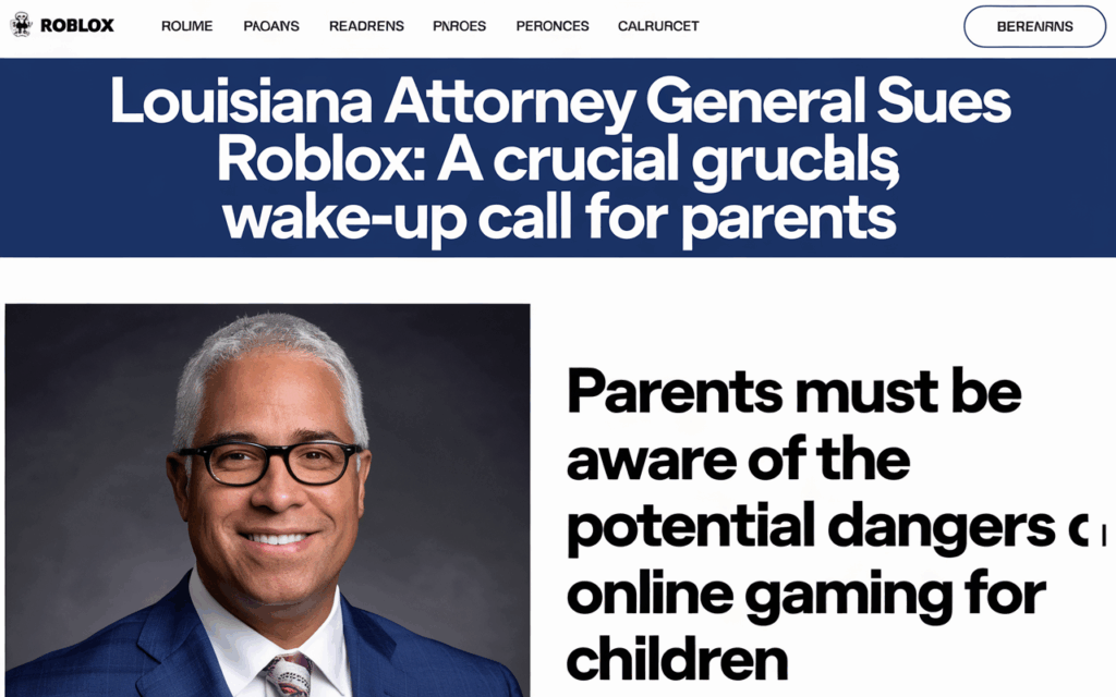 Louisiana Attorney General Sues Roblox: A Crucial Wake-Up Call for Parents