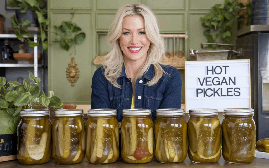 Pamela Anderson Launches Hot Vegan Pickles to Benefit Wildlife Conservation